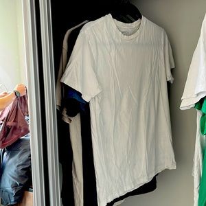 Plain white tee